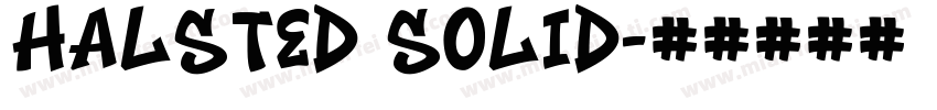 Halsted Solid字体转换